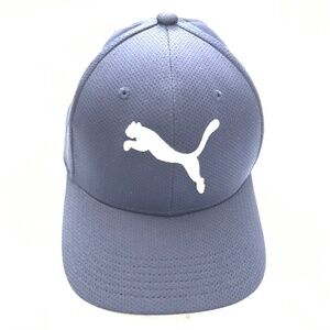NWOT PUMA Jaguar Baseball Cap L/XL Hat Dark Navy Blue Mesh Back Unisex